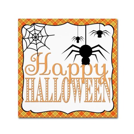 Trademark Fine Art Jennifer Nilsson 'Halloween Spiders' Canvas Art, 35x35 ALI3279-C3535GG